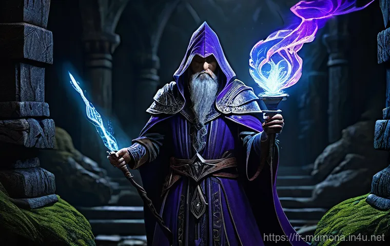 뮤 모나크 던전 공략 가이드 - Dark Wizard Unleashes Arcane Power in a Dungeon**
A powerful Dark Wizard, fully clothed in intricate...